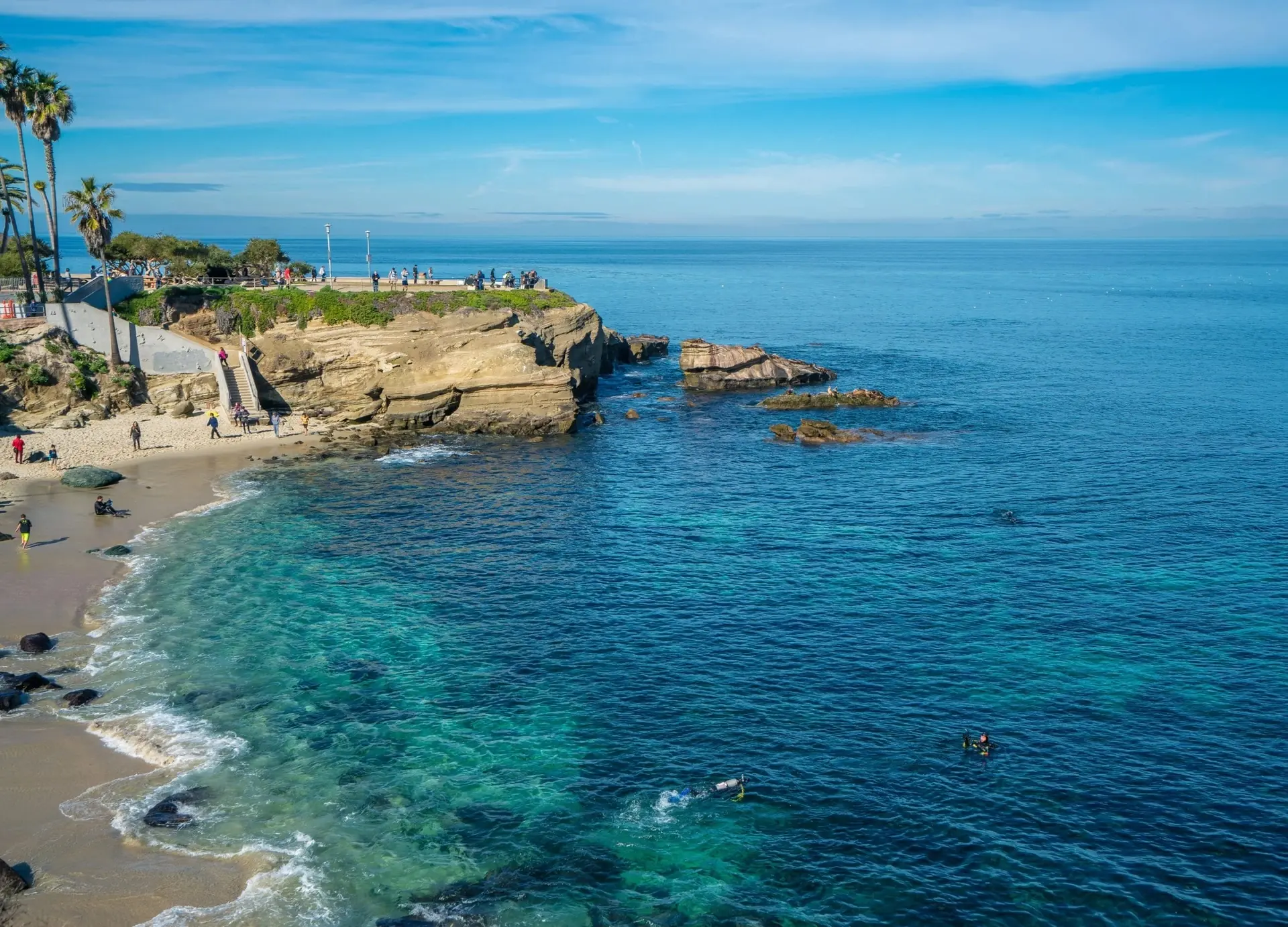 La Jolla Cove and the San Diego coastline